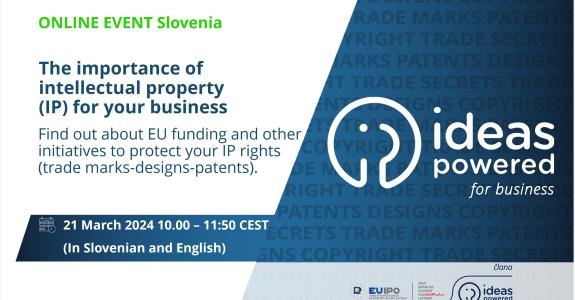 IPfB ONLINE EVENT Slovenia, importance of IP
